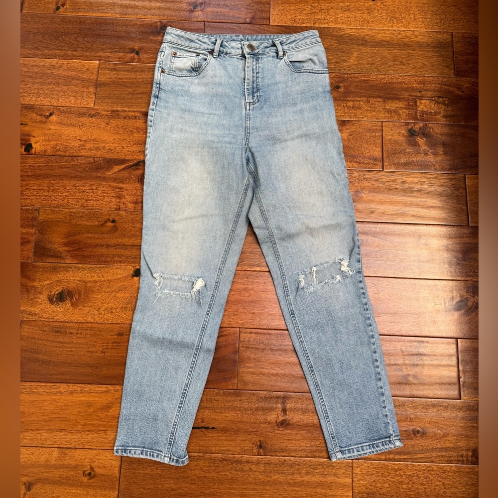 ASOS Brand Distressed Mom Jeans